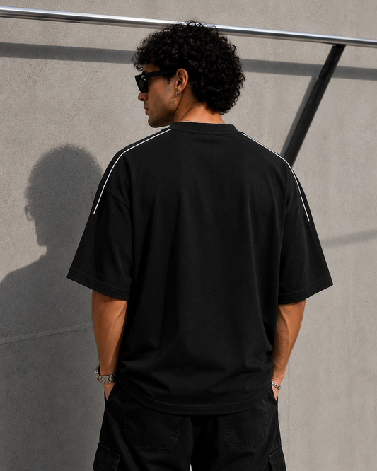 Matte Black Premium Oversized T-Shirt