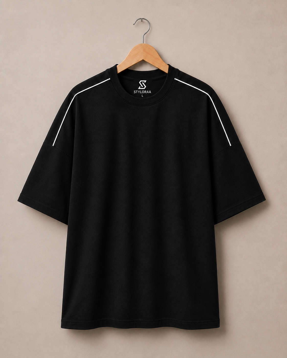 Matte Black Premium Oversized T-Shirt