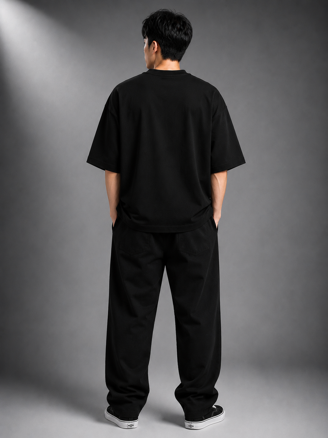 Corporate Majdoor Premium Oversized T-Shirt – Black