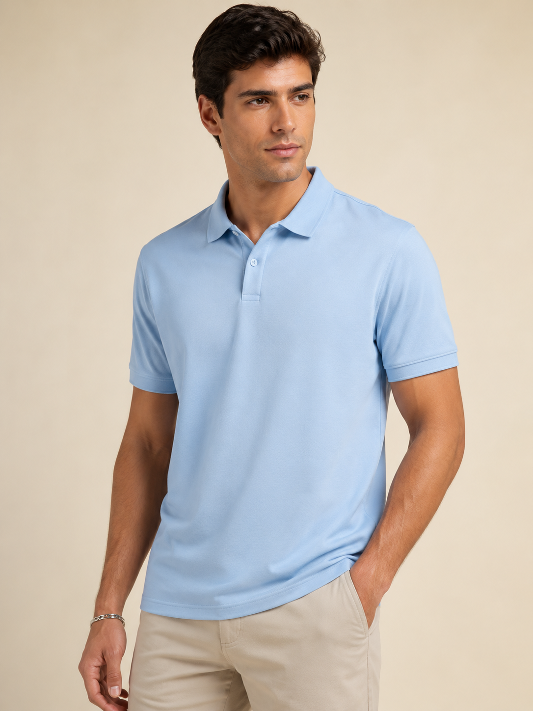 Sky Blue Classic Polo T-Shirt