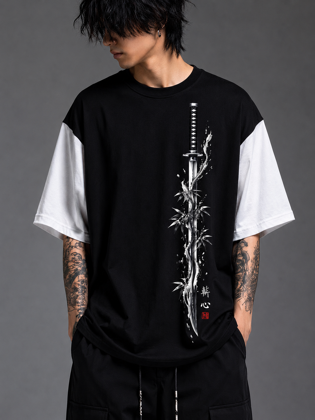 Samurai Blade Oversized T-Shirt