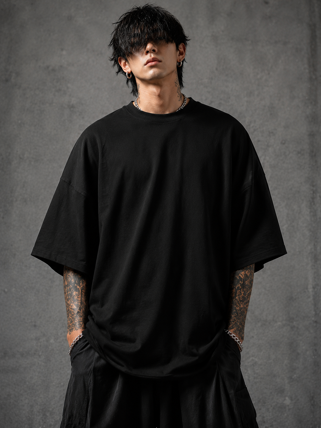 Crimson Katana Oversized T-Shirt