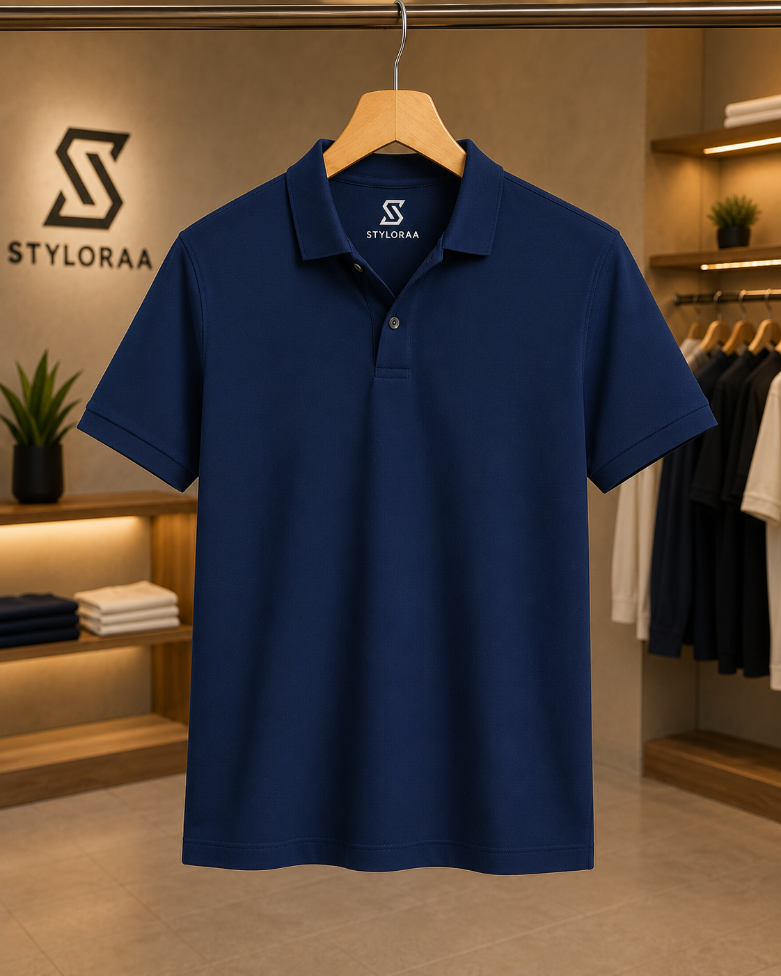 Classic Navy Polo T-Shirt