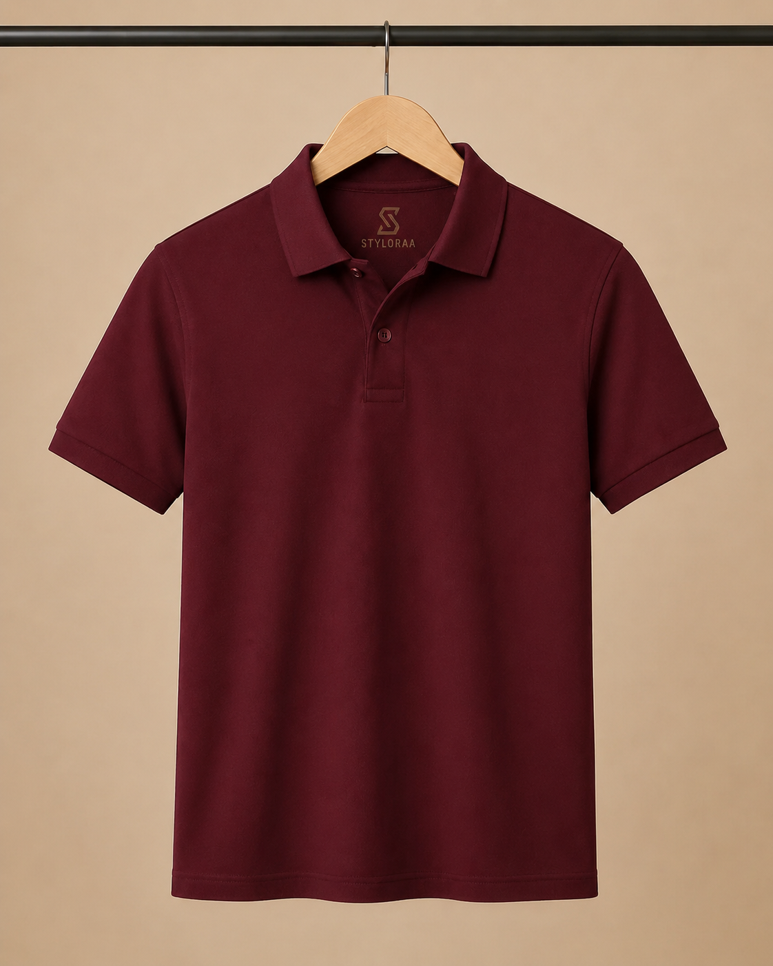 Maroon Smart Casual Polo T-Shirt