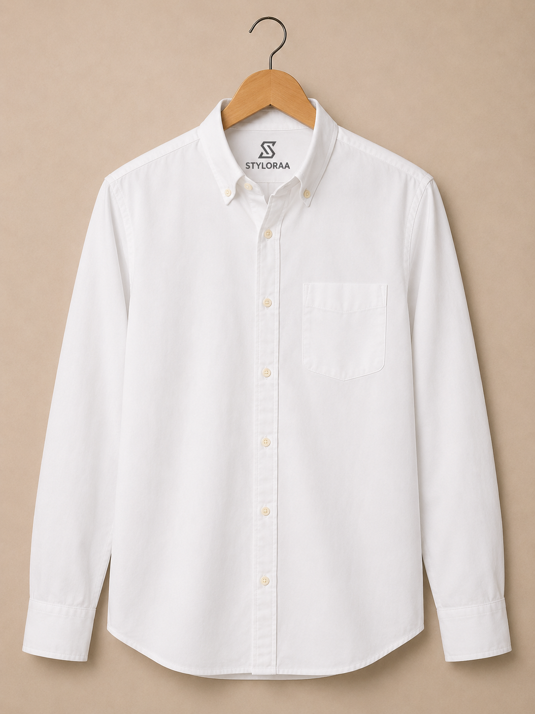 Pure White Oxford Cotton Shirt