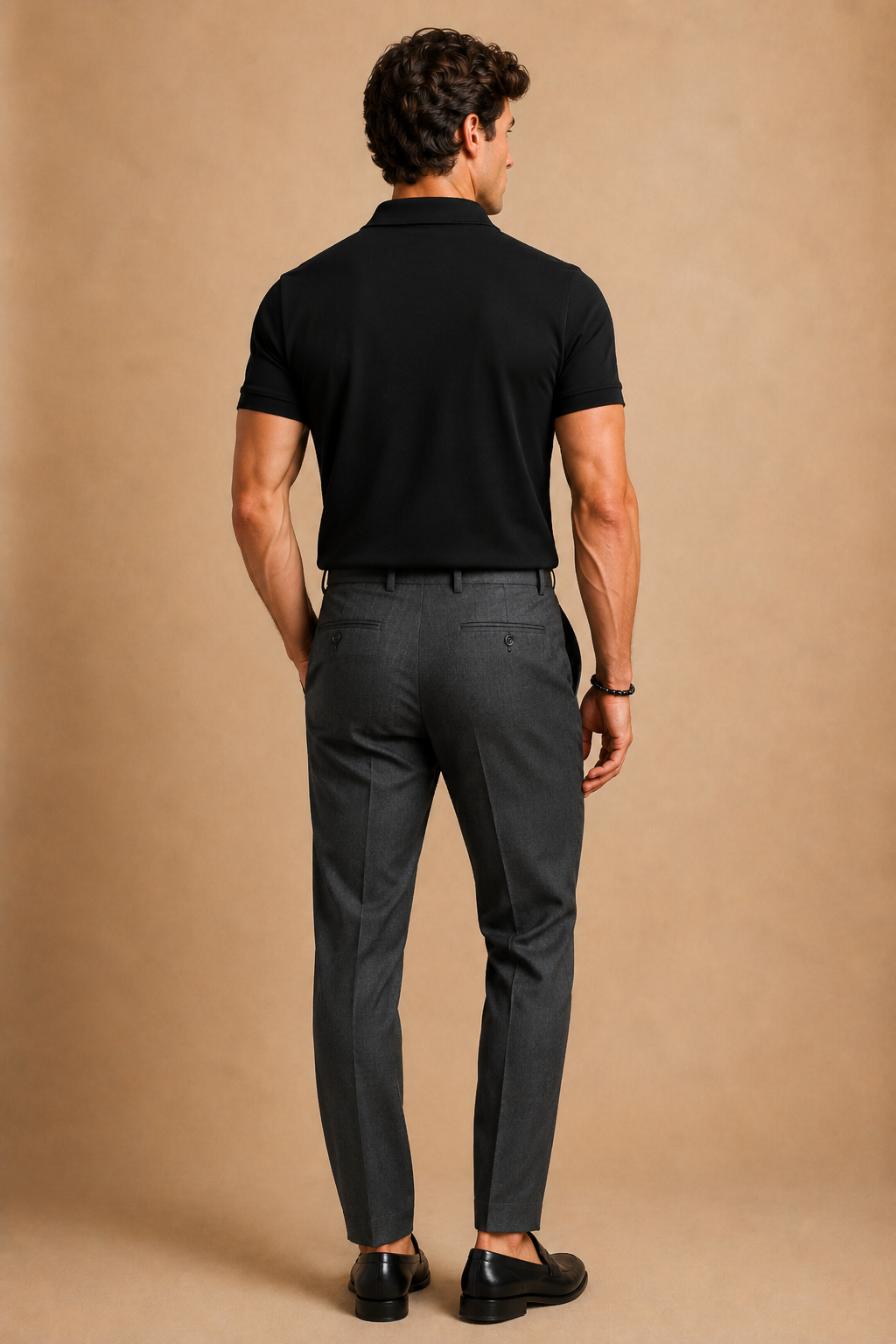 Premium Cotton Black Polo T-Shirt