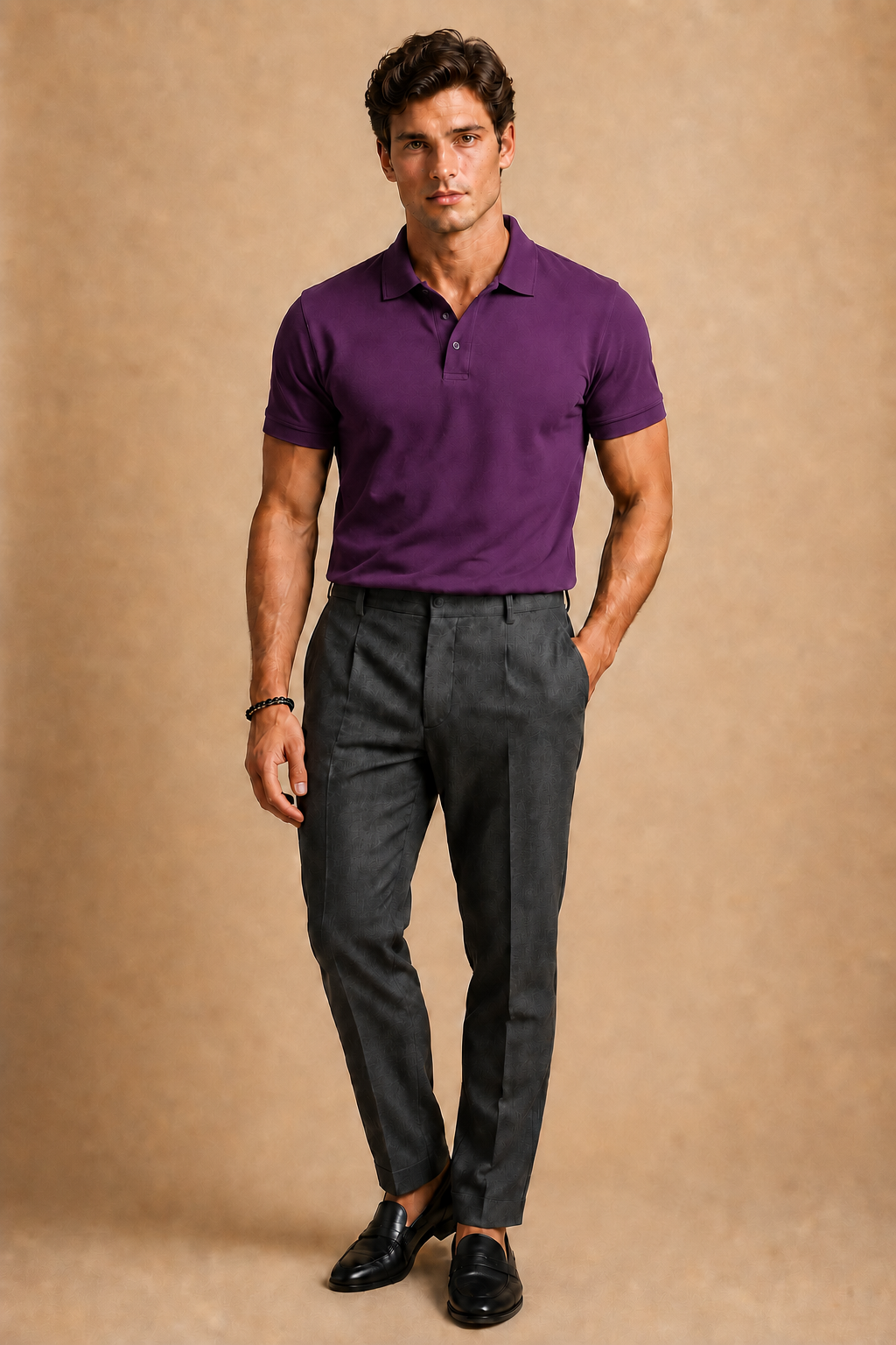 Royal Purple Smart Polo T-Shirt