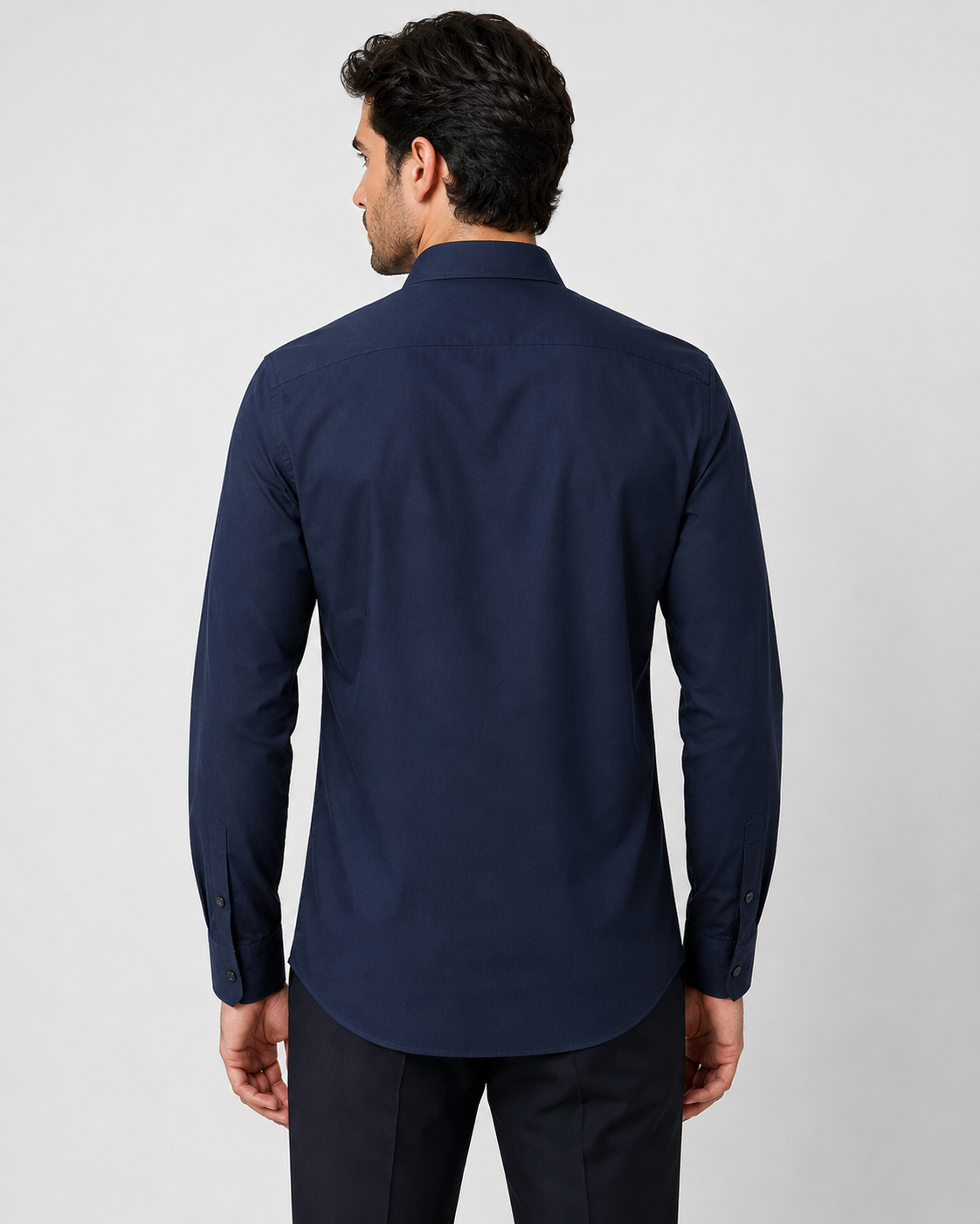 Premium Navy Cotton Shirt