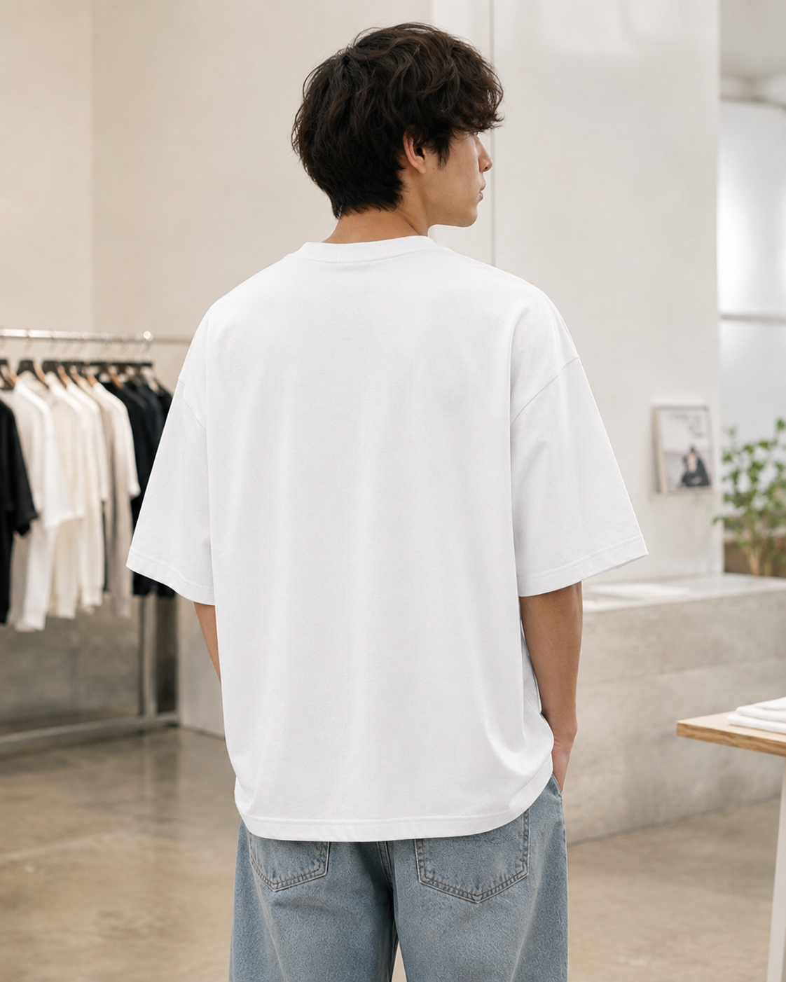 Styloraa White Oversized Cat Balloon Graphic T-Shirt