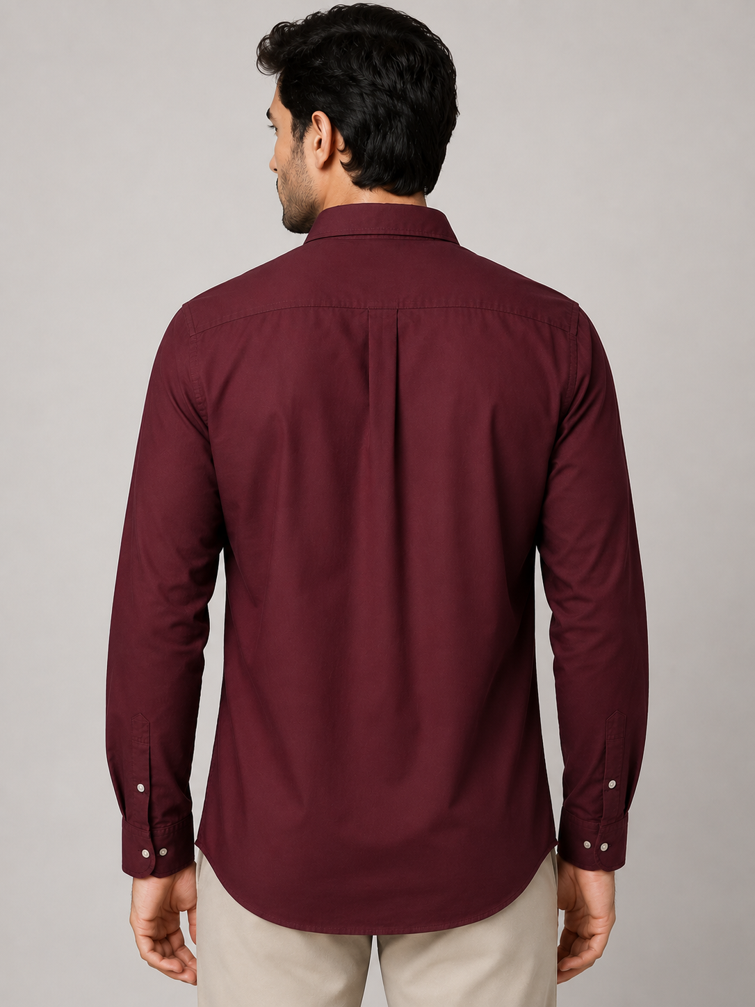 Premium Wine Cotton Shirt